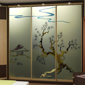 Противопожарная перегородка с фотопечатью / серия FRM5342